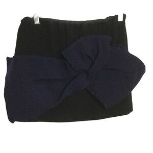 Miu Miu by Prada Micro Mini Skirt Black & Blue XS